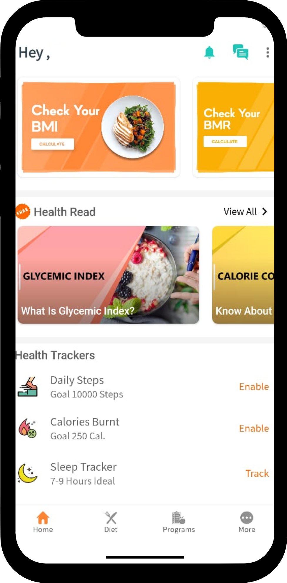app screen